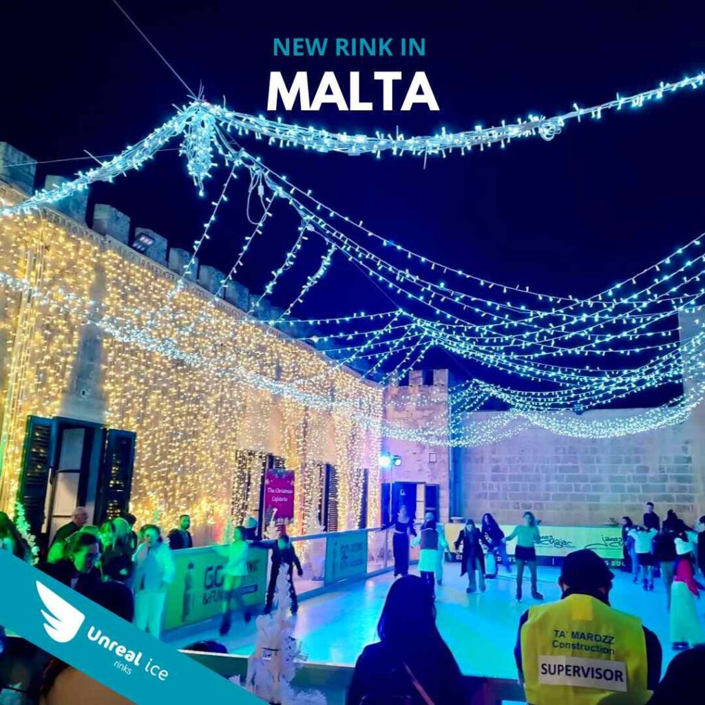 Synthetic skating rink in Malta